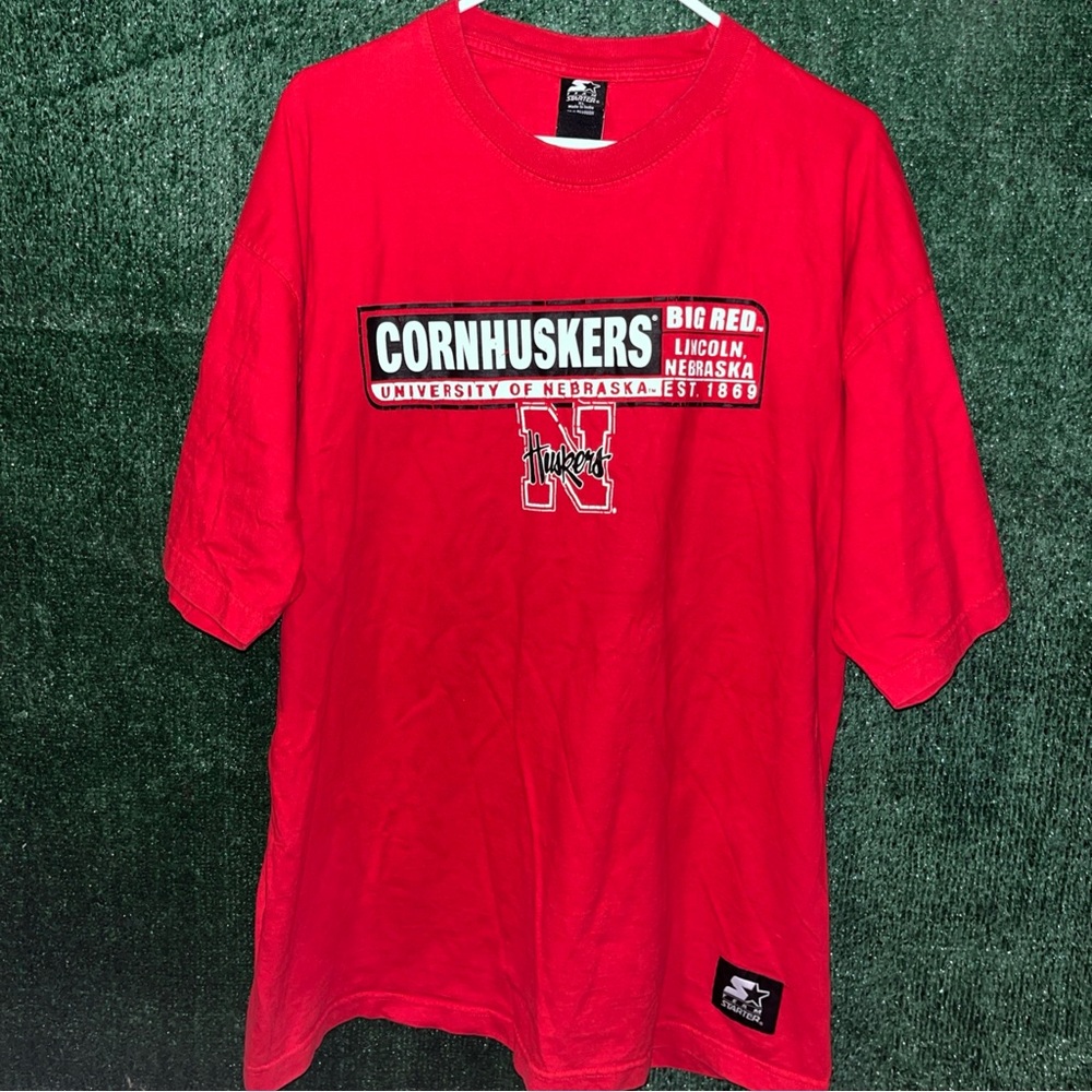 Nebraska Cornhuskers Vintage 90s Red Shirt XL Starter tag NCAA NU
